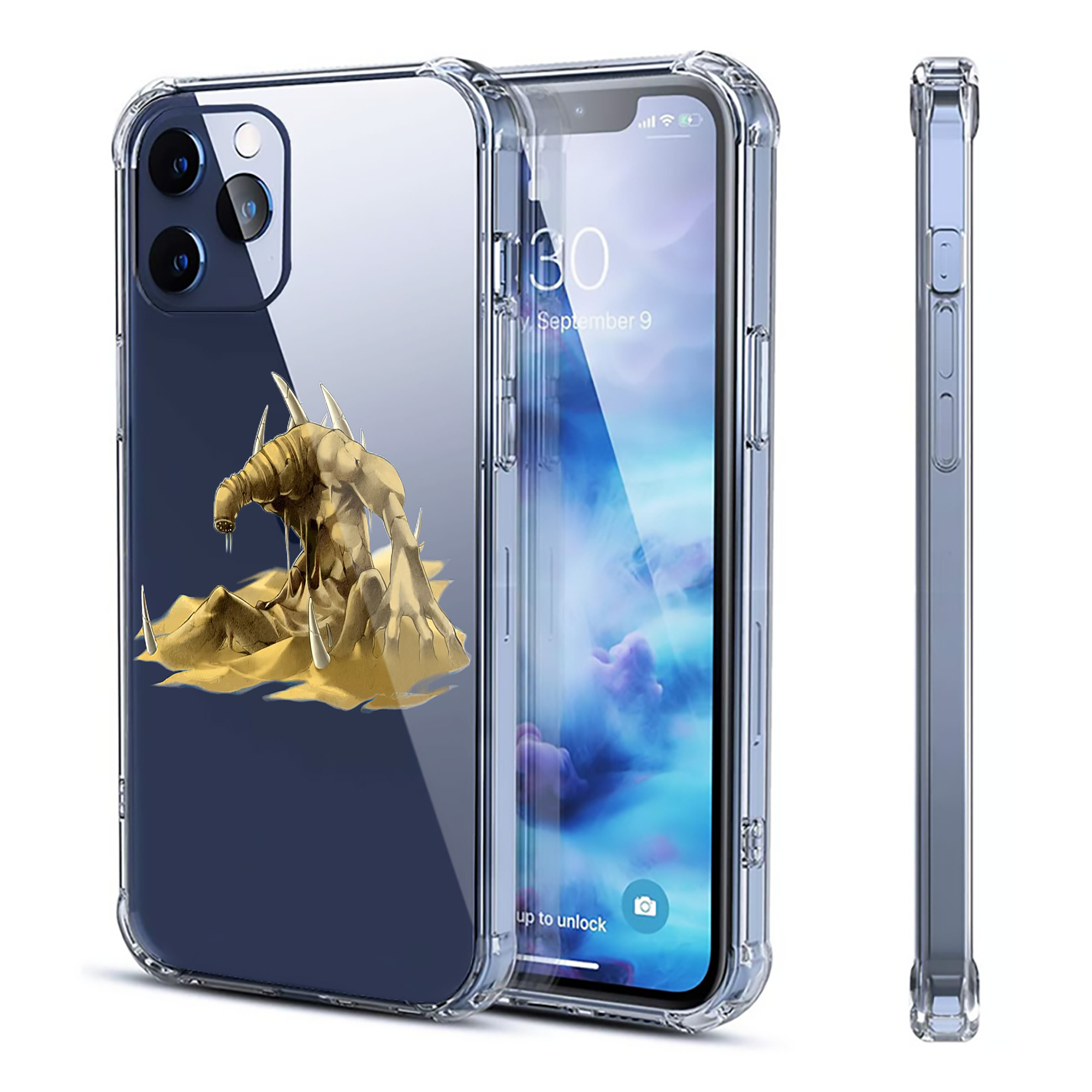 （画像用） 遊☆戯☆王 Yu-Gi-Oh! 【iPhone 12シリーズ対応】透明スマホケース（クリアソフトケース）